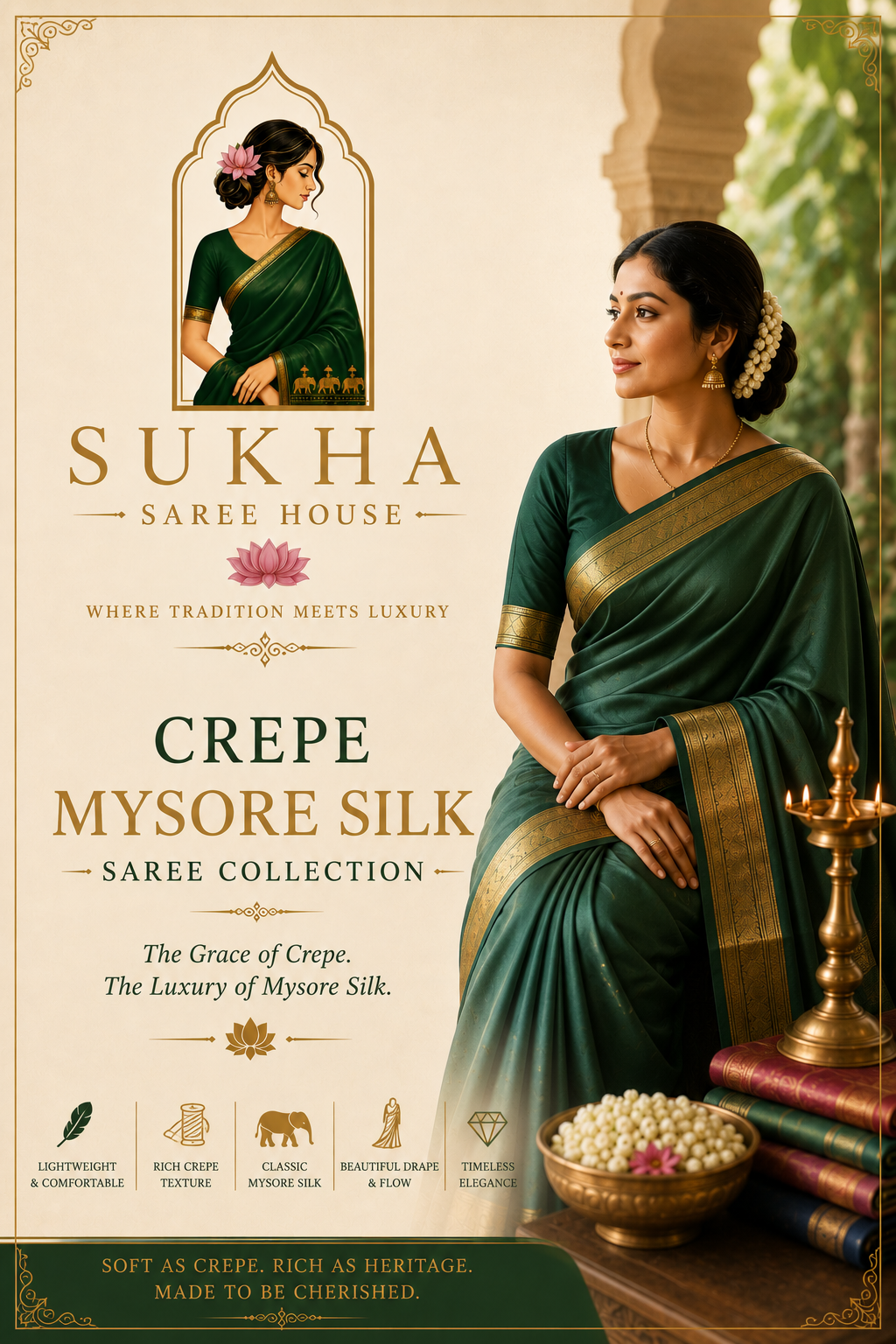 Crepe Mysore Silk