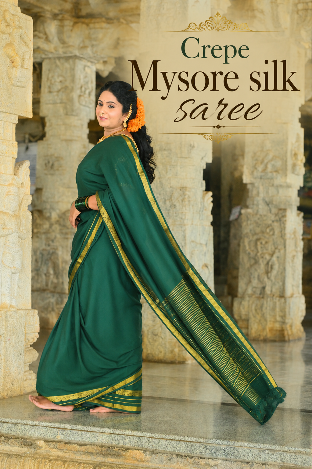 Mysore Crepe Silk Saree