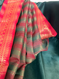 Premium Cotton Silk Plain Saree with Border (Saree Code-18)