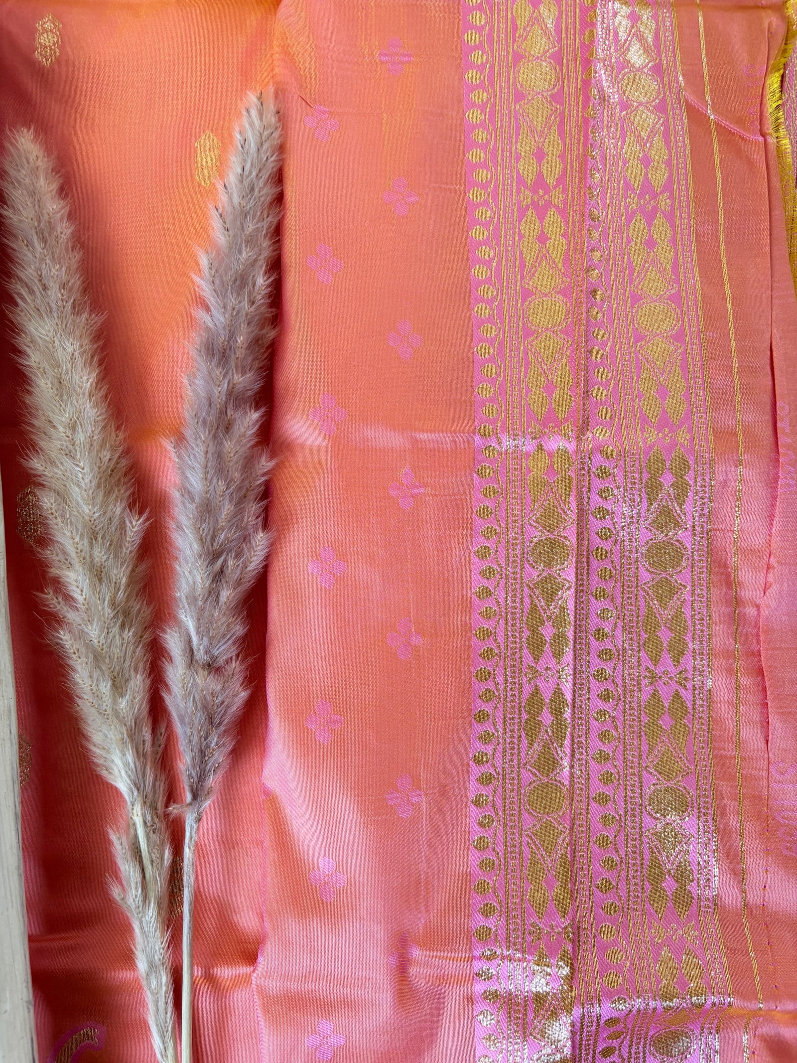 Premium Semi Banasari Silk Butta Border (Saree Code - S02)
