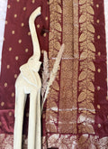 Premium Semi Banasari Silk with Leaf Border (Saree Code - S03)
