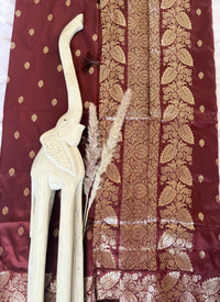 Premium Semi Banasari Silk with Leaf Border (Saree Code - S03)