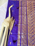 Premium Semi Banasari Silk with Peacock Border (Saree Code - S05)