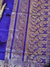 Premium Semi Banasari Silk with Peacock Border (Saree Code - S05)