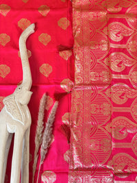 Premium Semi Banasari Silk with Peacock Border (Saree Code - S06)