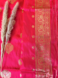 Premium Semi Banasari Silk with Peacock Border (Saree Code - S06)