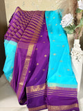 Premium Semi Crepe silk saree with small butta Double Border (Saree Code - S09)