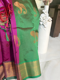 Premium Cotton Silk Plain Saree with Border (Saree Code - S16)