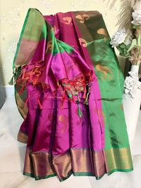 Premium Cotton Silk Plain Saree with Border (Saree Code - S16)