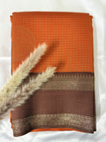 Premium Semi Crepe Silk Checks saree with Border (Saree Code-29)