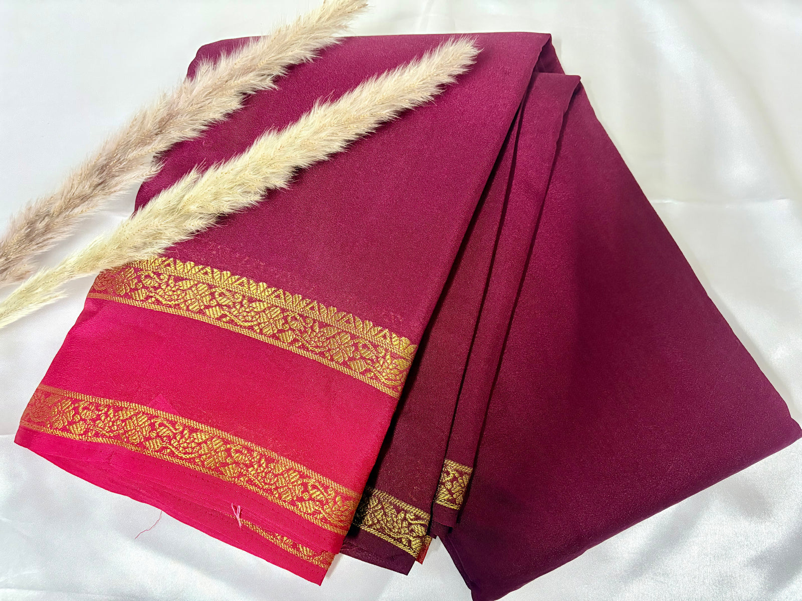 Premium Crepe Mysore Silk Saree (Saree Code-33)