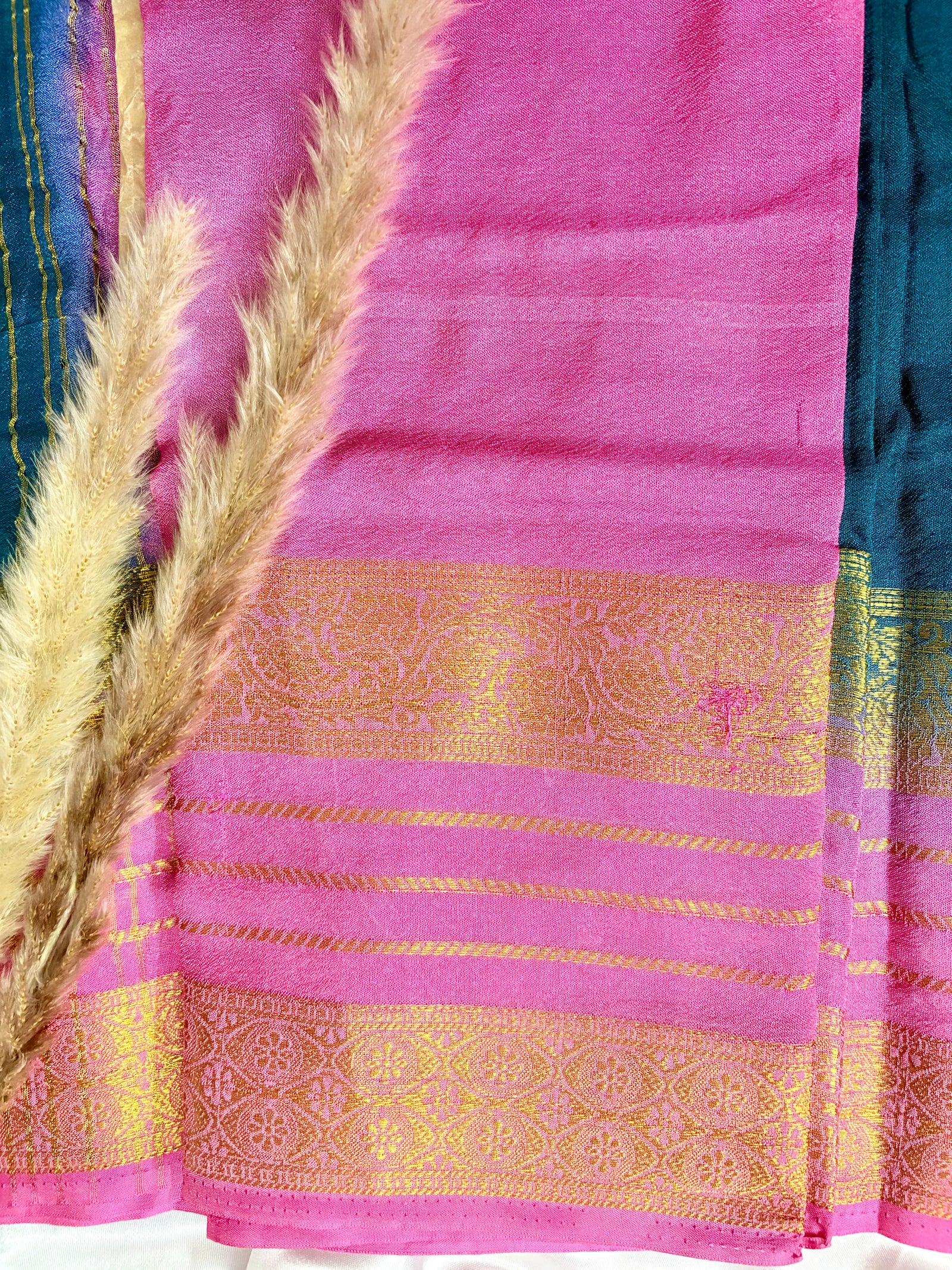 Premium Crepe Mysore Silk Saree (Saree Code-34)