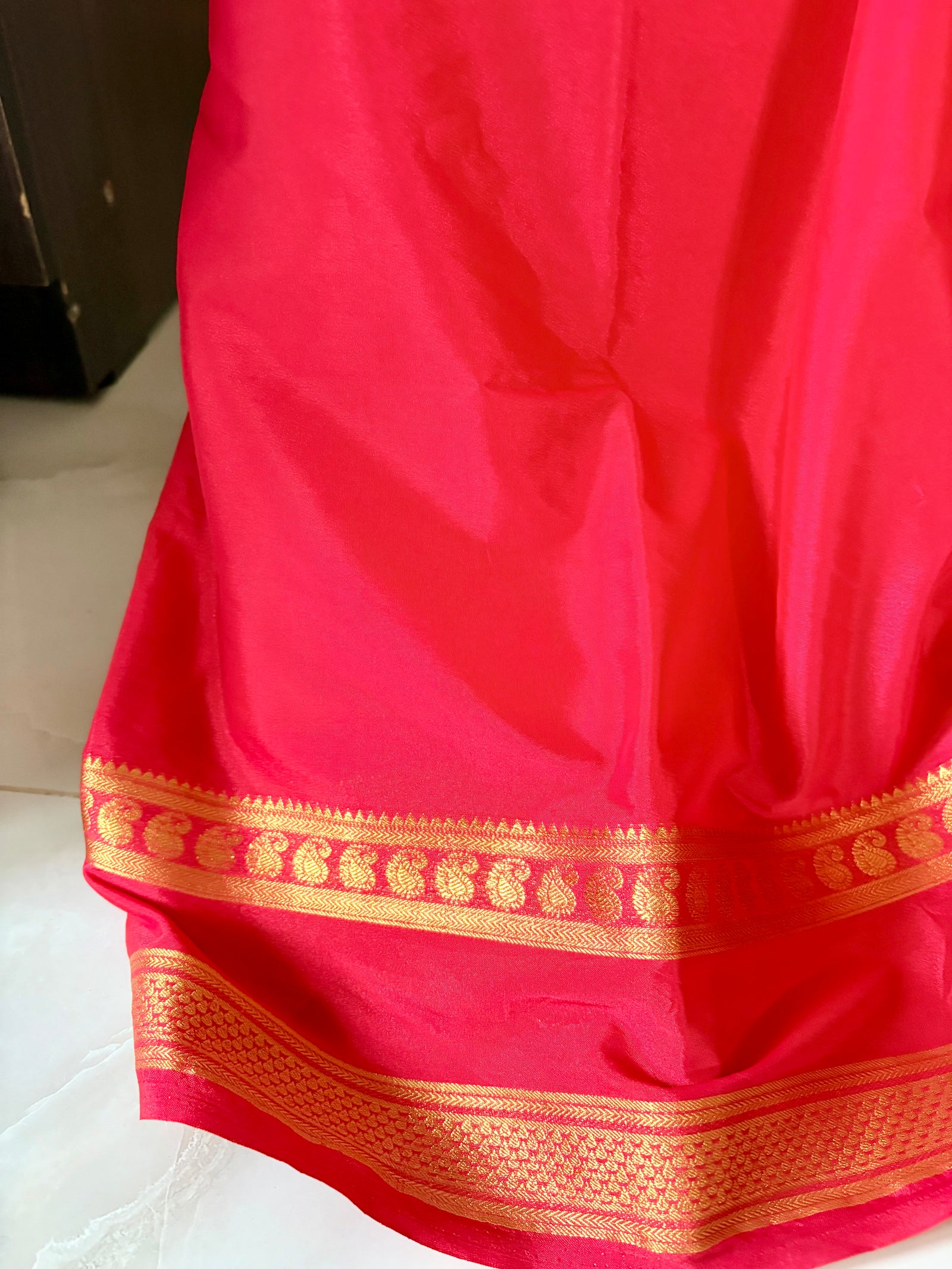 Premium Crepe Mysore Silk Saree (Saree Code-37)
