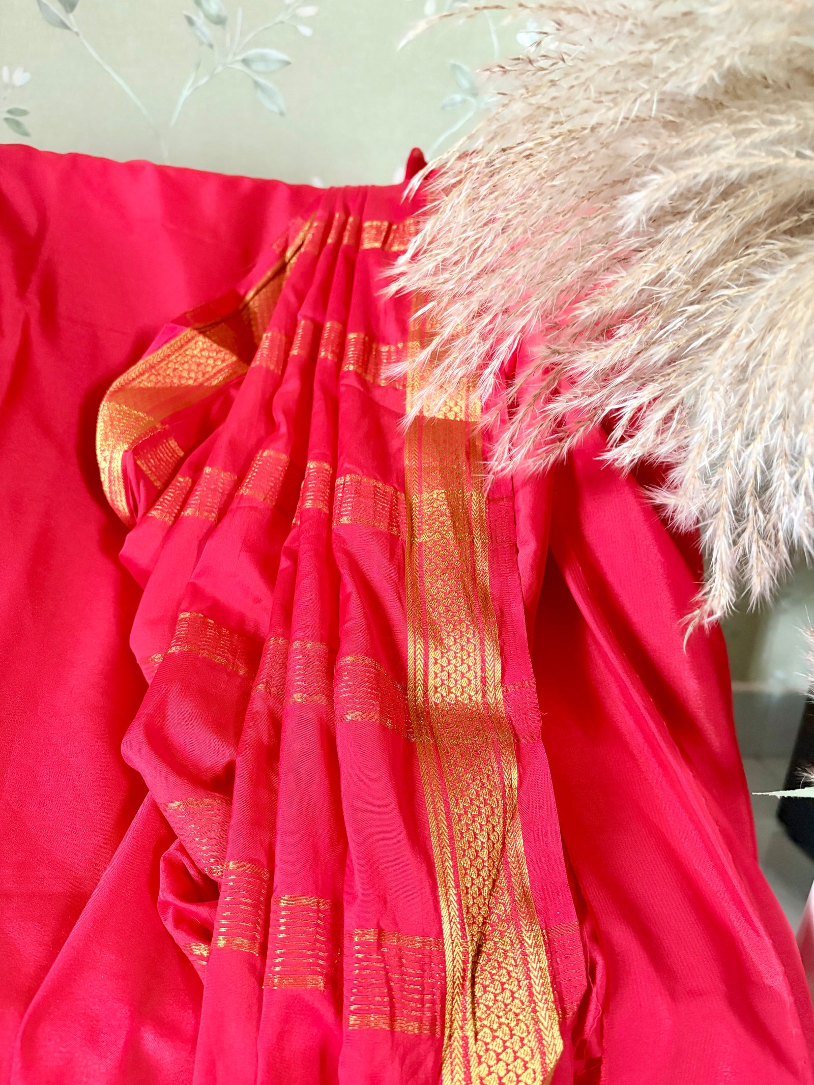 Premium Crepe Mysore Silk Saree (Saree Code-37)