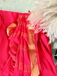 Premium Crepe Mysore Silk Saree (Saree Code-37)