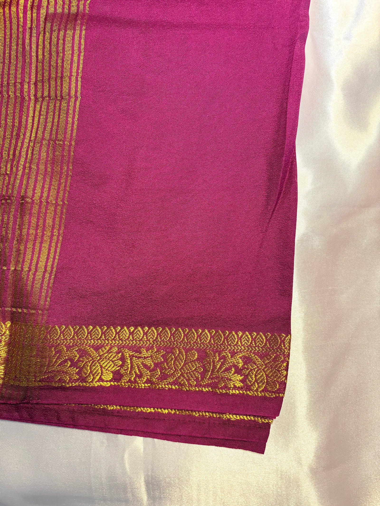 Premium Crepe Mysore Silk Saree  (Saree Code-39)