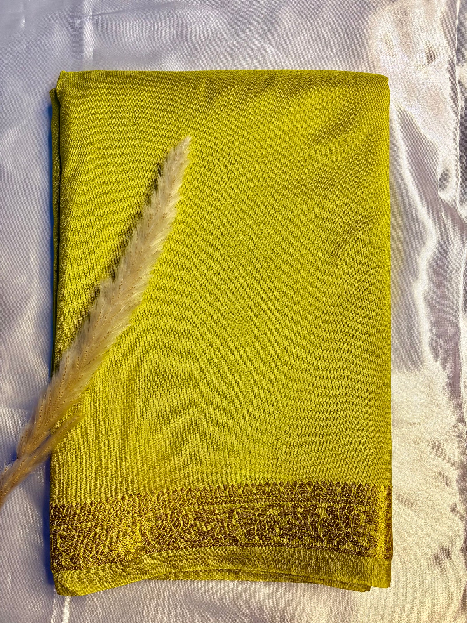 Premium Crepe Mysore Silk Saree  (Saree Code-40)