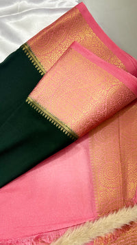 Premium Crepe Mysore Silk Chiffon Saree (Saree Code-44)