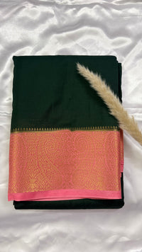 Premium Crepe Mysore Silk Chiffon Saree (Saree Code-44)
