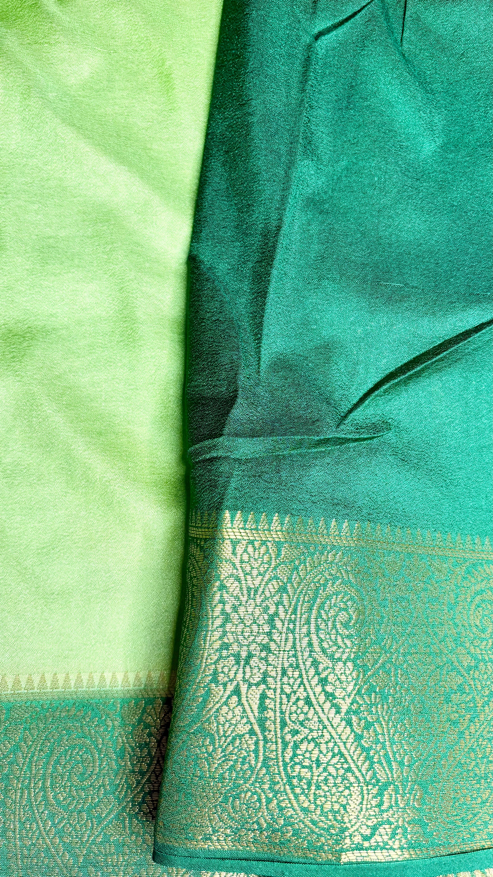 Premium Crepe Mysore Silk Chiffon Saree (Saree Code-s45)