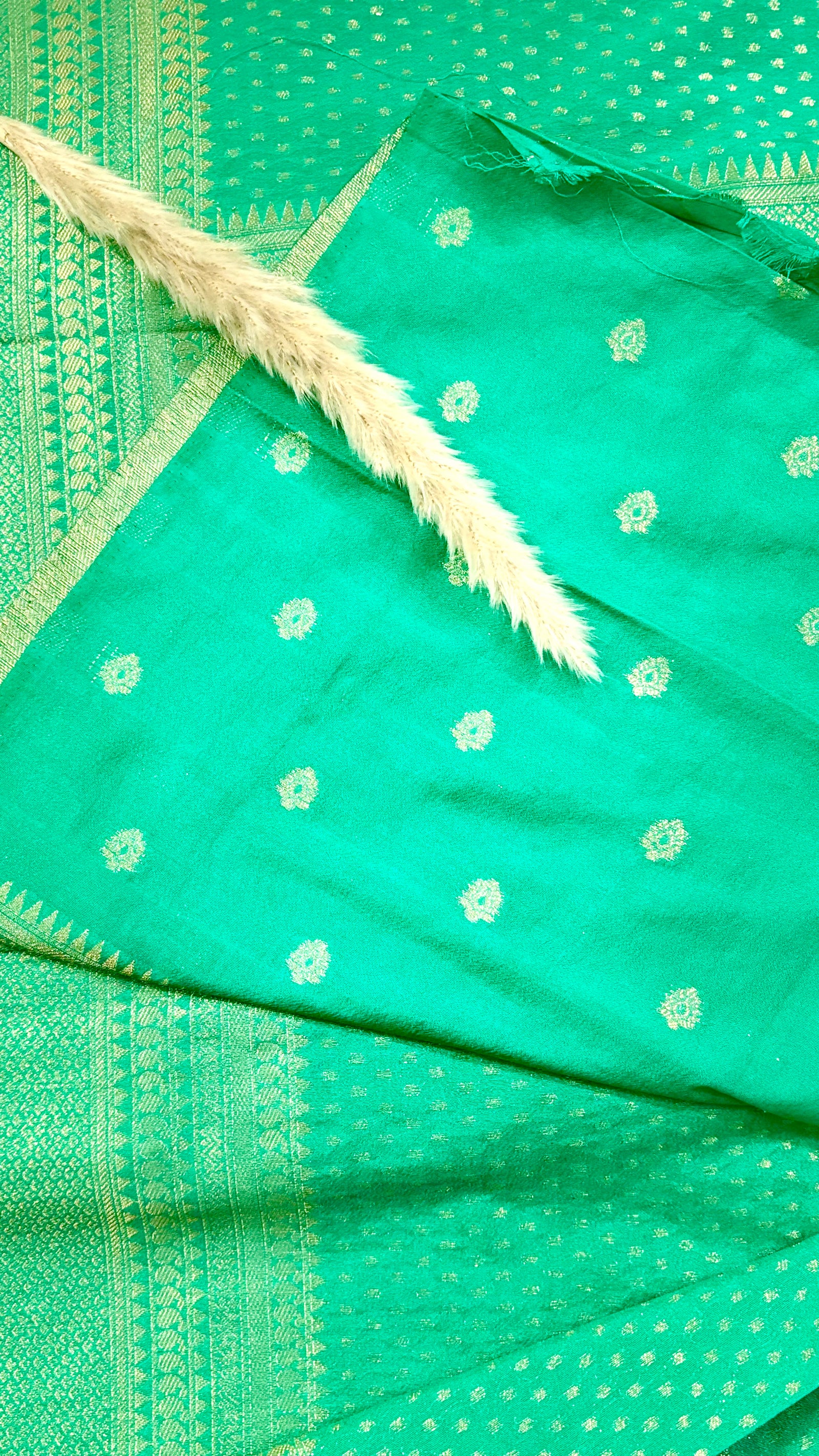 Premium Semi Banarasi Georgette Saree (Saree Code-49)
